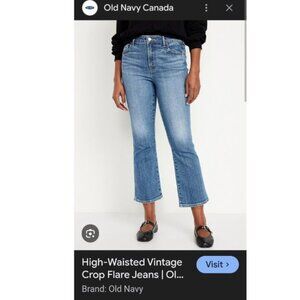 Old Navy Vintage Cropped Flare 0 Petite